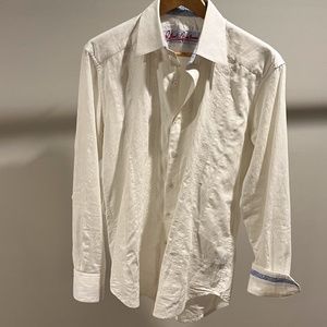 Men's White Medium Robert Graham Shirt